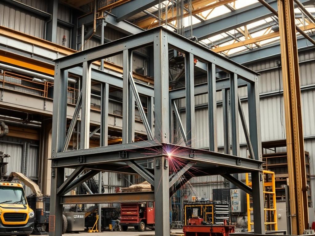 Lift car frame fabricated by Sneha Tools and Engineering Works