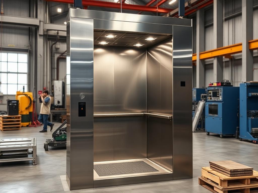 Elevator lift cabin manufactured by Sneha Tools and Engineering Works