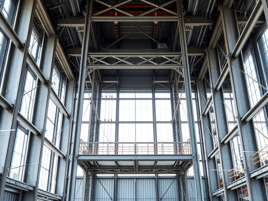 Structure lift with self supporting steel frame by Sneha Tools and Engineering Works